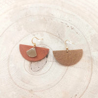 Boucles d'oreilles en liège LouKarmyliege