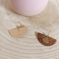 Boucles d'oreilles en liège LouKarmyliege
