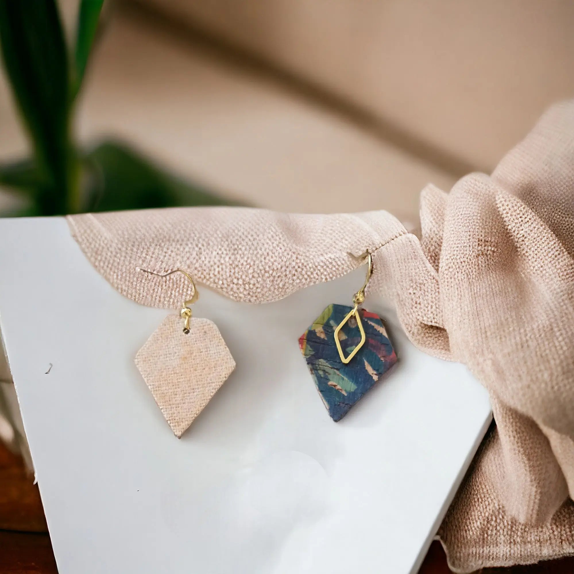 Boucles d'oreilles en liège Alice Karmyliege