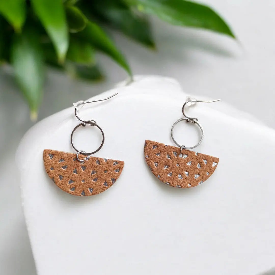 Boucles d'oreilles en liège Chloé Karmyliege