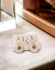 Boucles d'oreilles en liège Johana Karmyliege