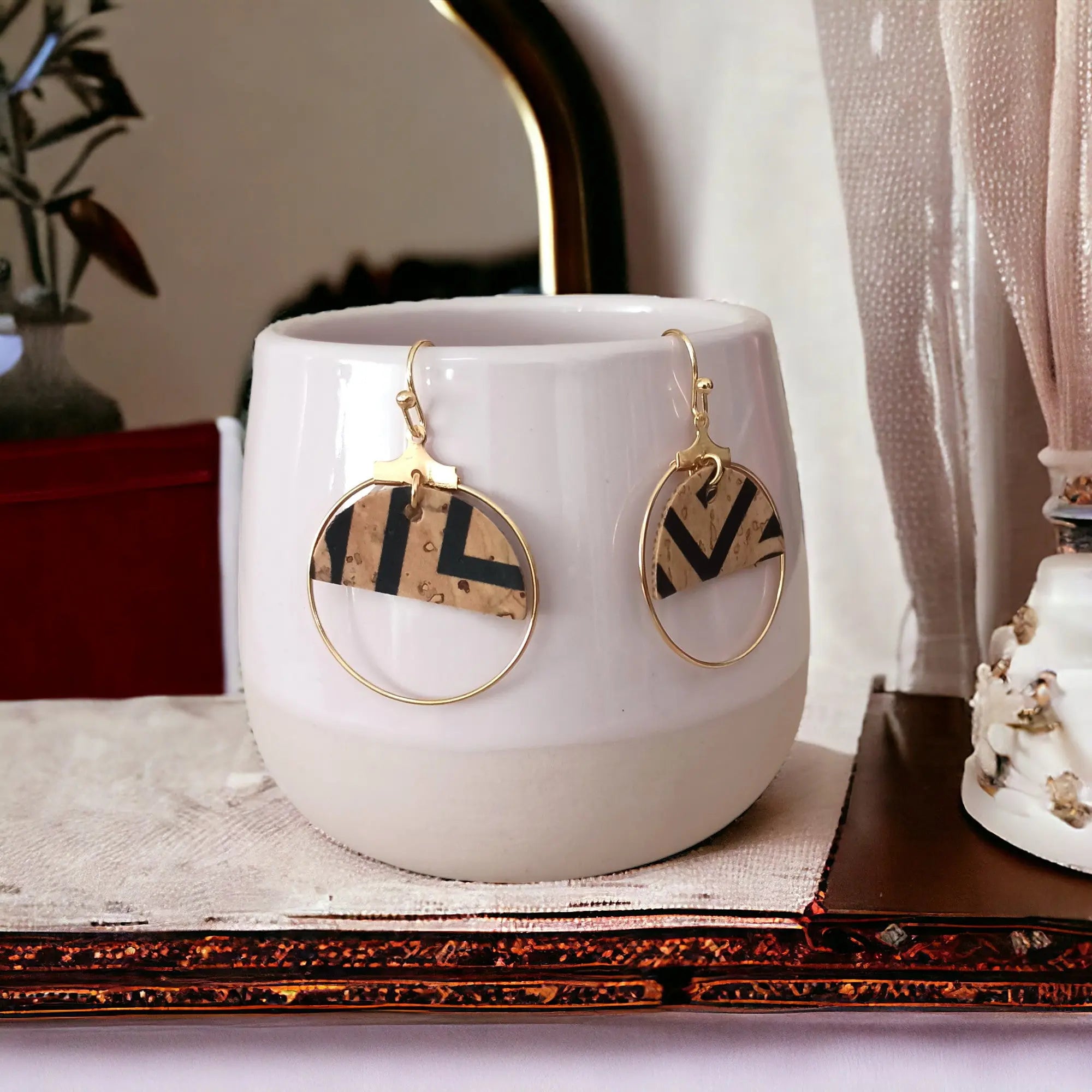 Boucles d'oreilles en liège Théa Karmyliege A
