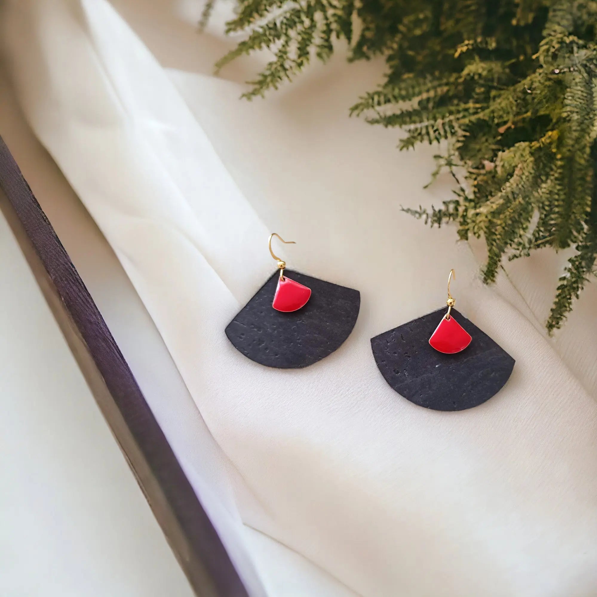 Boucles d'oreilles en liège Zoé Karmyliege