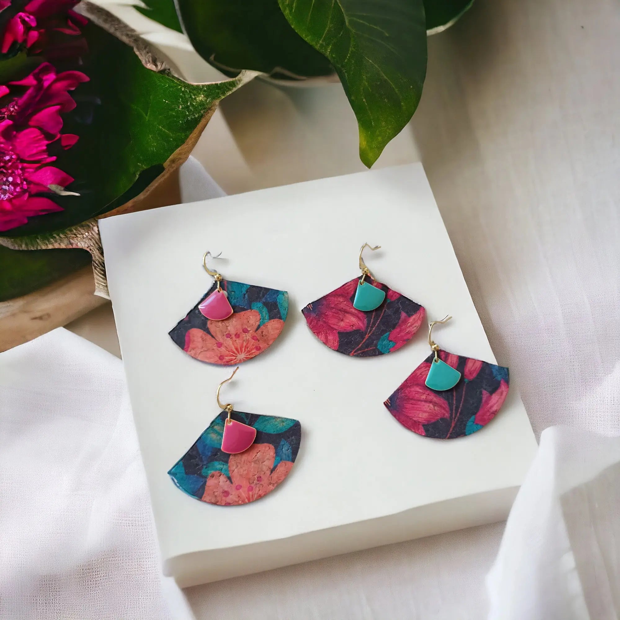 Boucles d'oreilles en liège Zoé Karmyliege
