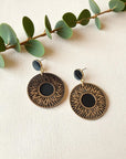 Boucles d'oreilles vegan en cuir de cactus, Léa Karmyliege
