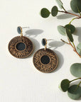 Boucles d'oreilles vegan en cuir de cactus, Léa Karmyliege