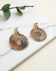 Boucles d'oreilles vegan en liège, Solia Karmyliege