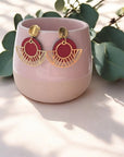 Boucles d'oreilles vegan en peau de pomme, Elena Karmyliege