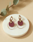 Boucles d'oreilles vegan en peau de pomme, Laura Karmyliege