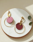 Boucles d'oreilles vegan en peau de pomme, Laura Karmyliege