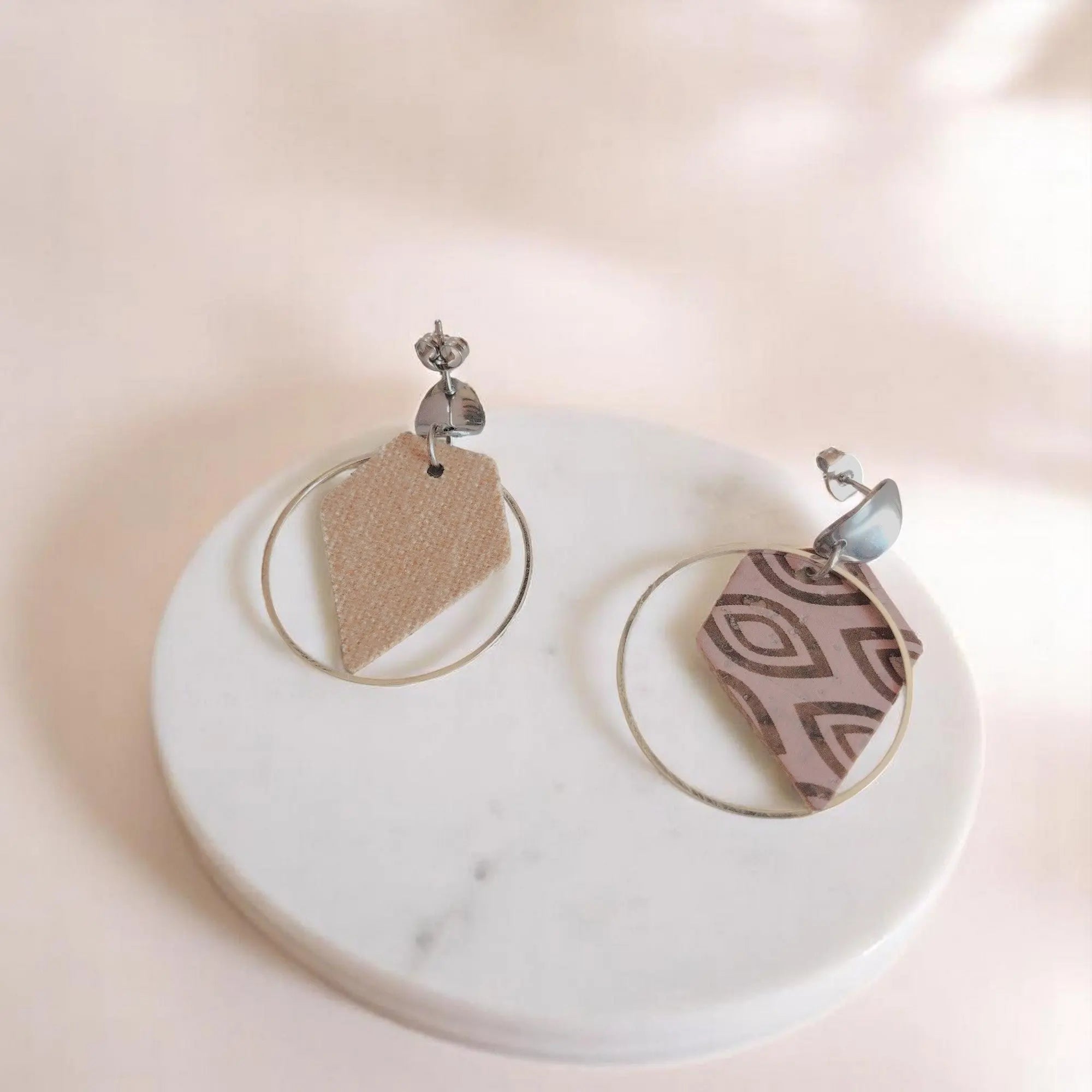 Boucles d'oreilles végétales Kylie - Bijoux naturels et vegan - Femme Karmyliege