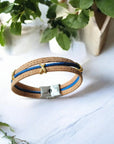 Bracelet en Liège Naturel Livie, doré - Eco-friendly Karmyliege
