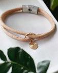 Bracelet en liège Elena Karmyliege 20-cm-poignet-fort-Beige