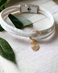 Bracelet en liège Elena Karmyliege 20-cm-poignet-fort-Blanc-crème