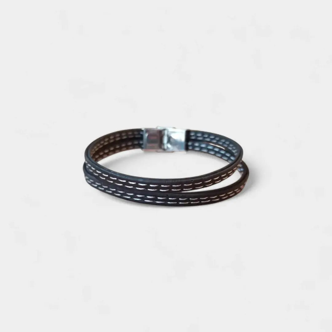 Bracelet en liège Nathanaël Karmyliege 18cm / Noir