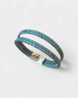 Bracelet en liège Nathanaël Karmyliege 18cm / Bleu-gris