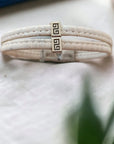 Bracelet en liège Sam Karmyliege 20cm-Blanc-crème