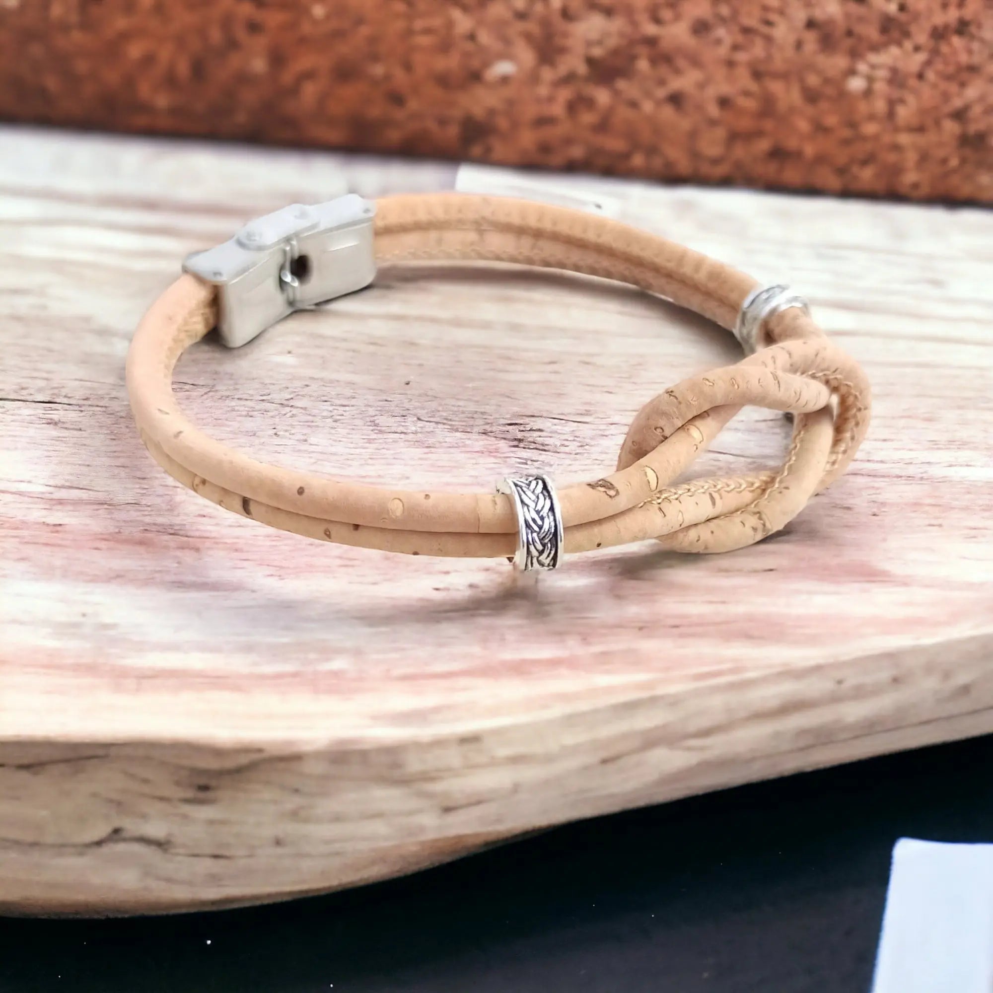 Bracelet en liège Tom Karmyliege Beige-21cm