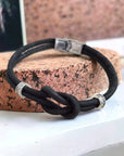 Bracelet en liège Tom Karmyliege Noir-21cm