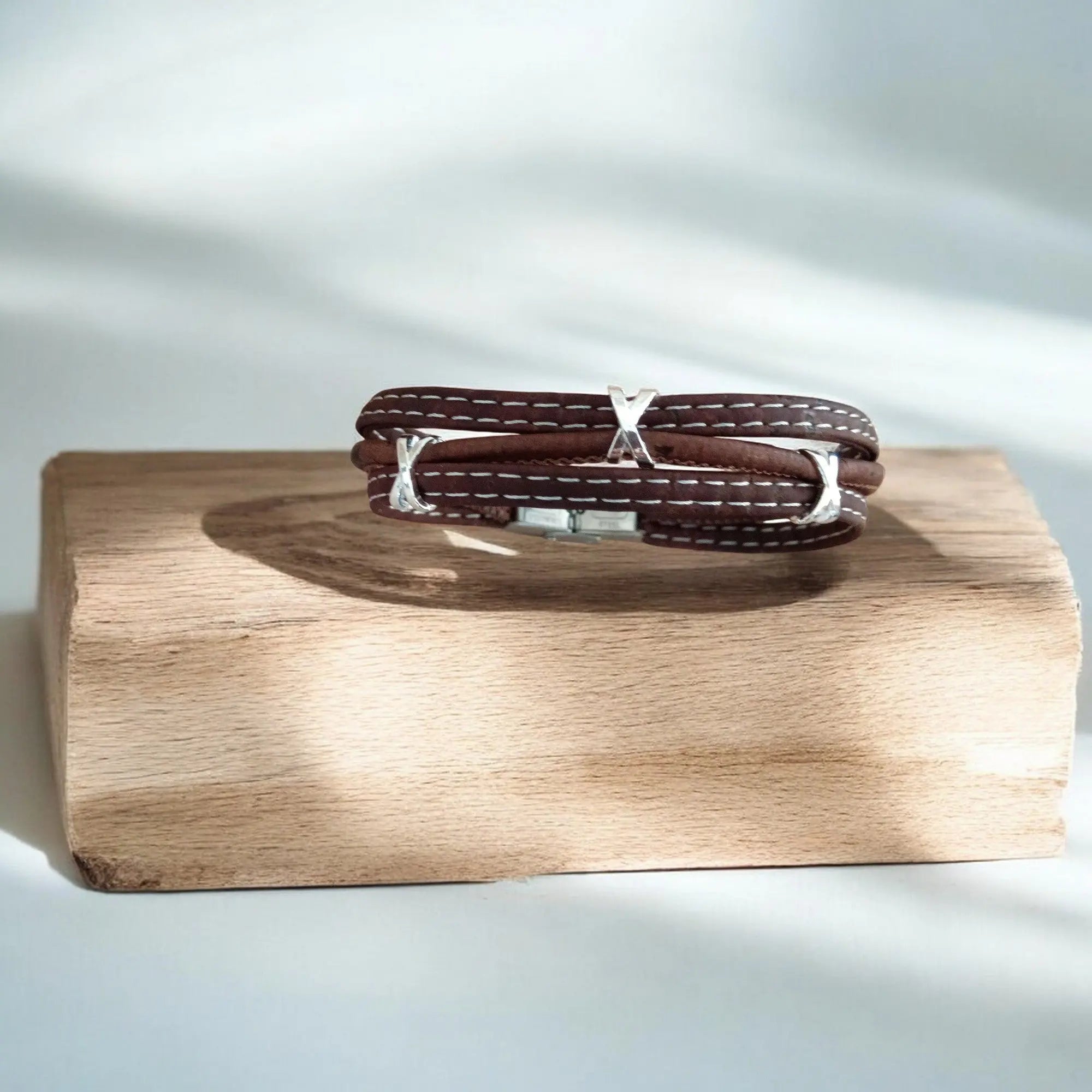 Bracelet en liège Valentin Karmyliege Marron-22cm