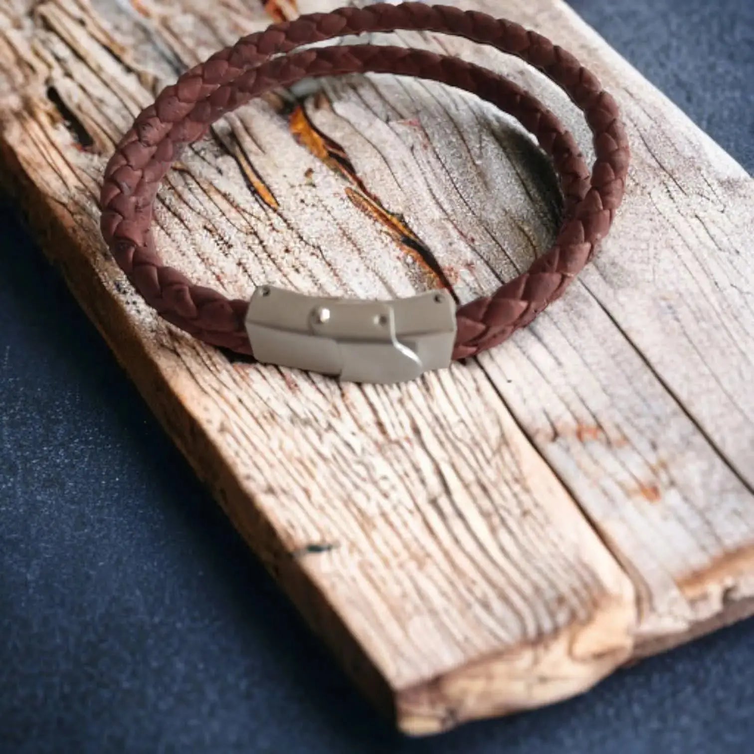 Bracelet en liège tressé Léo Karmyliege