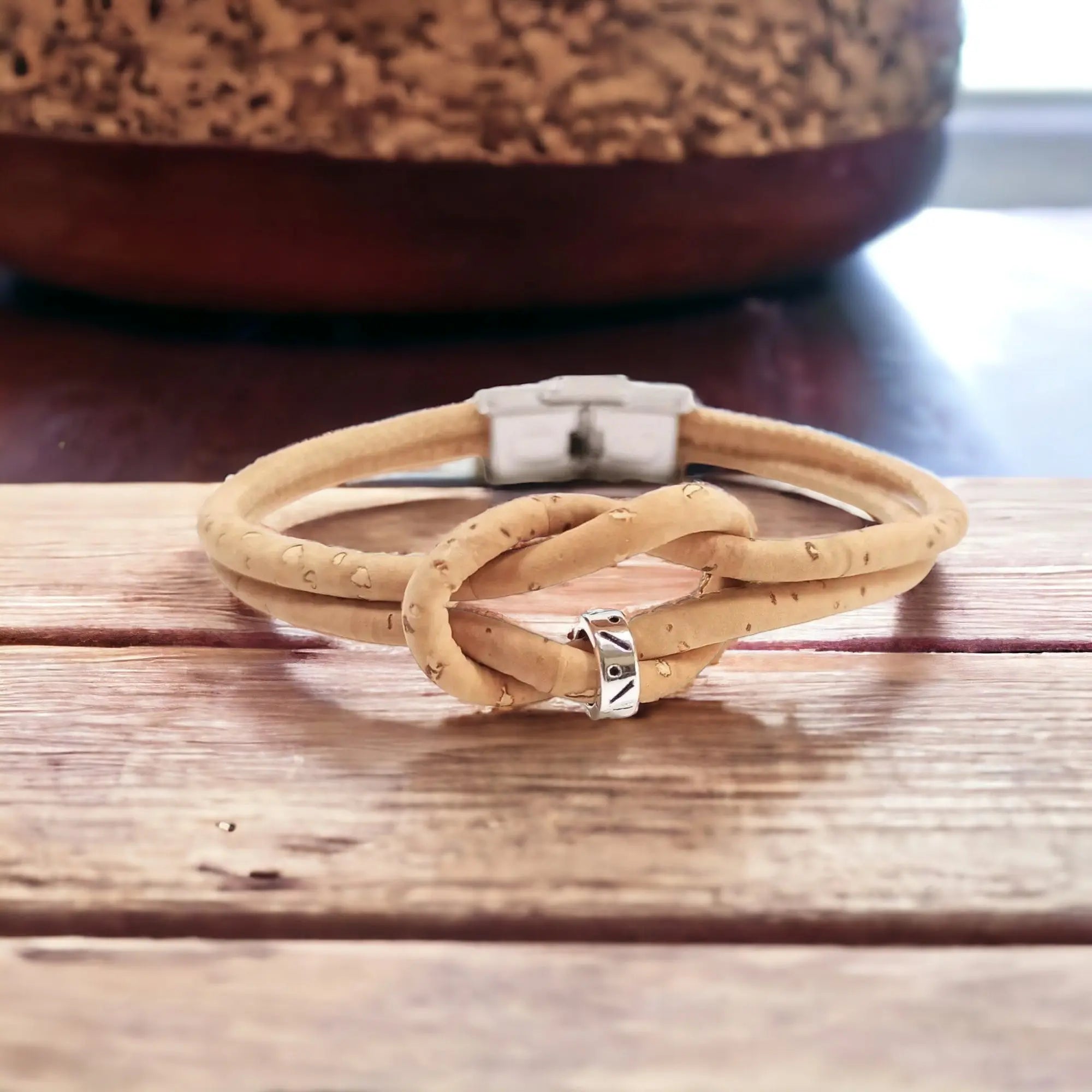 Bracelet en liège, Axel Karmyliege Beige-21cm