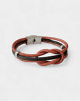 Bracelet vegan Homme en liège, Soren Karmyliege 22cm / Marron brique