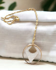 Collier en liège Johana et chaîne en acier inoxydable Karmyliege