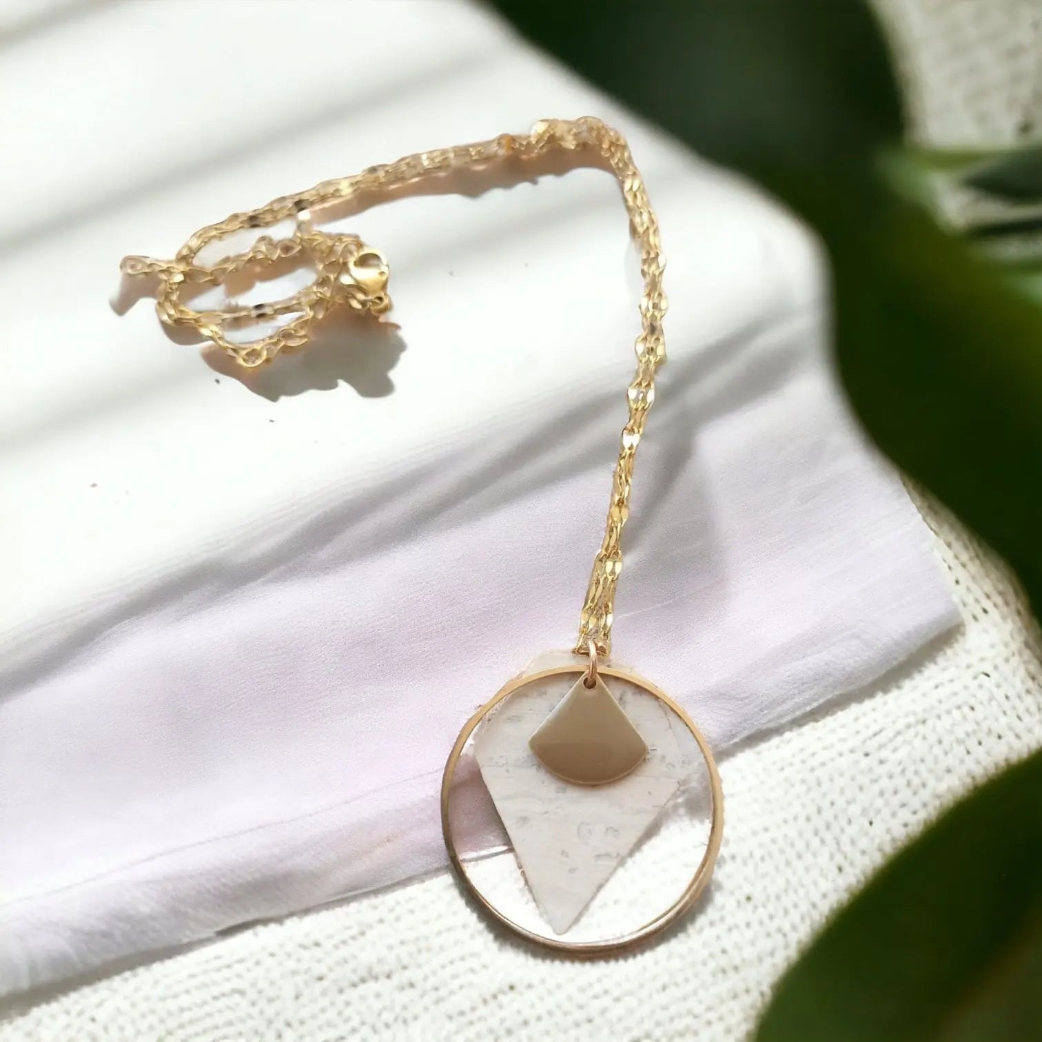 Collier en liège Johana et chaîne en acier inoxydable Karmyliege