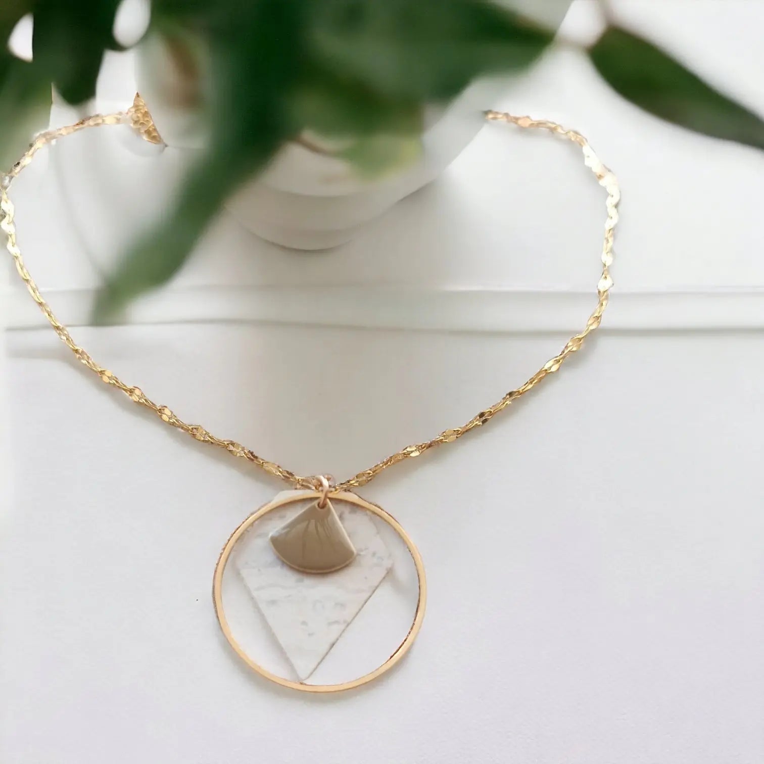 Collier en liège Johana et chaîne en acier inoxydable Karmyliege