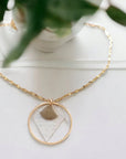 Collier en liège Johana et chaîne en acier inoxydable Karmyliege