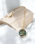 Collier en liège Lola et chaine en acier inoxydable Karmyliege