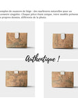 Portefeuille vegan en liège doré, Zola Karmyliege