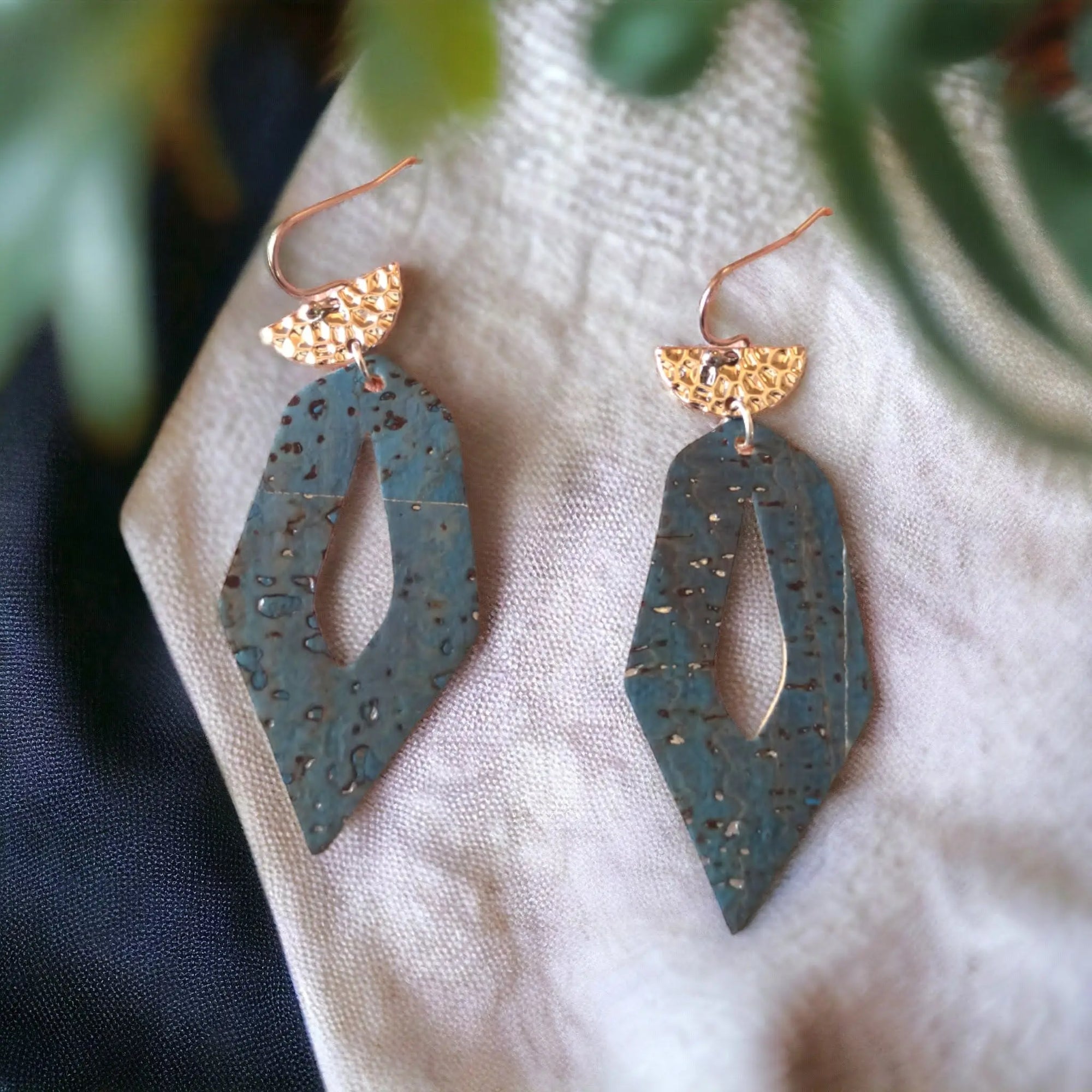 Grandes boucles d'oreilles en liège Lili Karmyliege