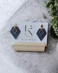 Boucles d'oreilles, Alicia - Cuir de pomme ou cactus