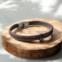 Bracelet en liège, Malo marron