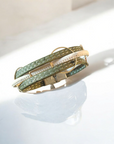 Bracelet en liège Olivia - Kaki - Bijoux été naturel femme