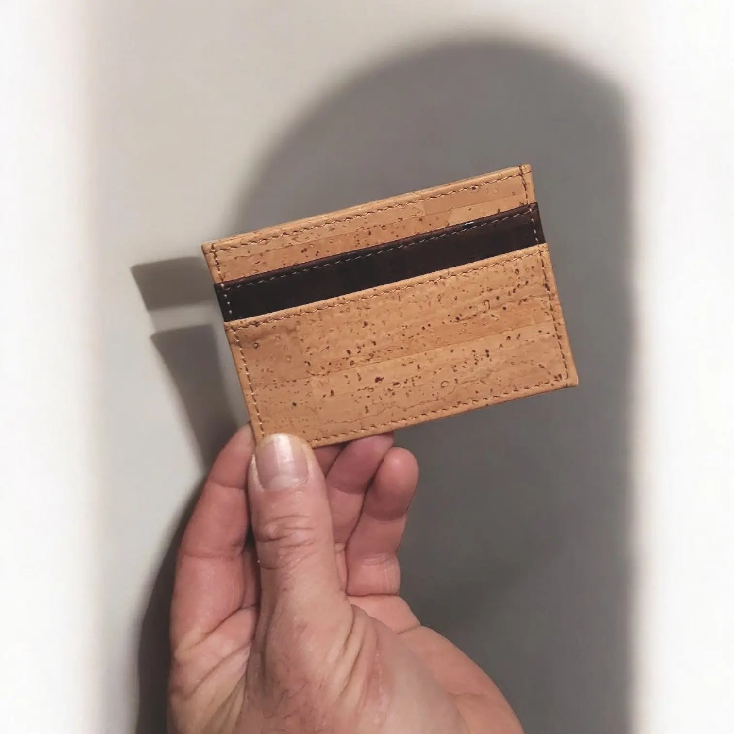 Porte-cartes en liège Karmyliege Beige