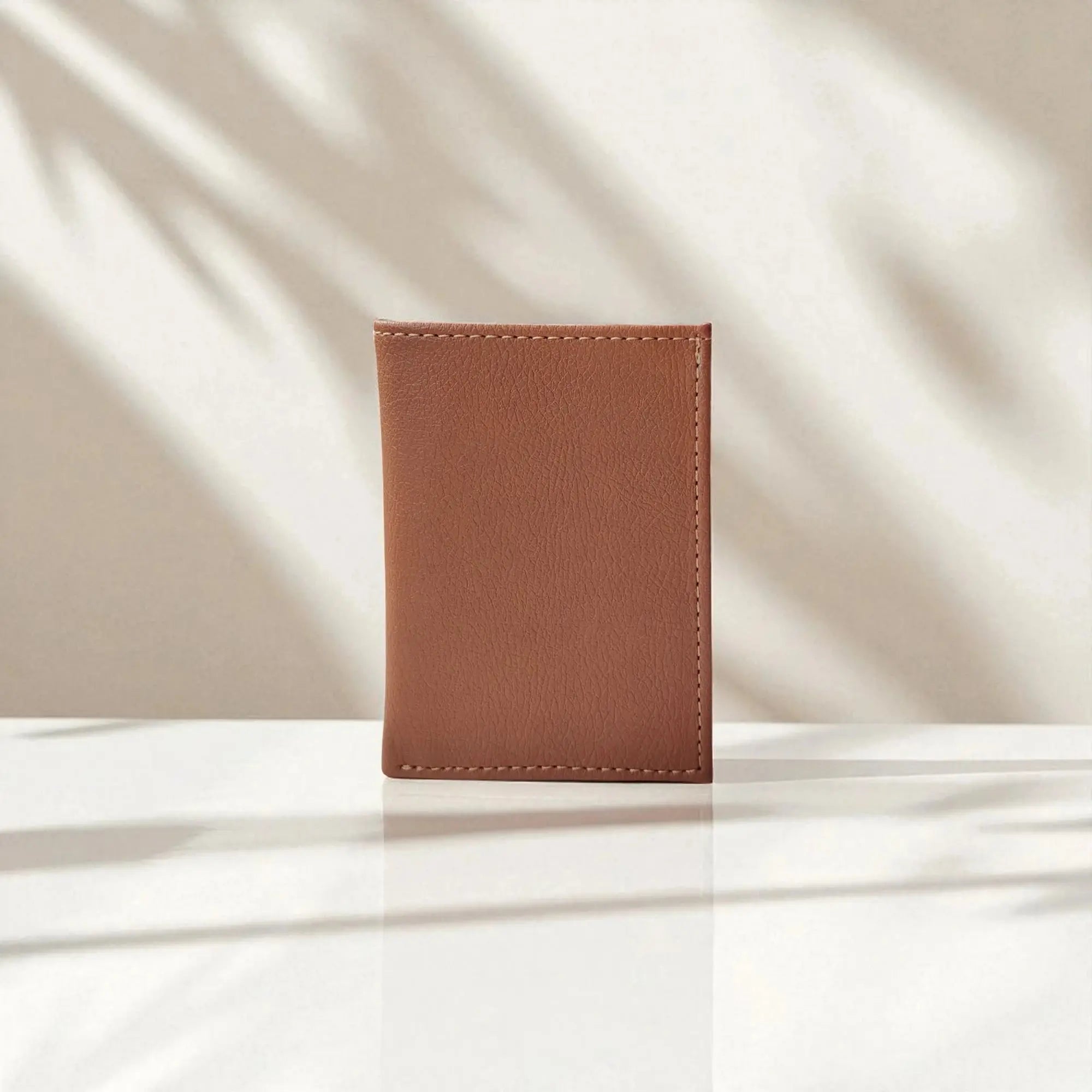 Porte cartes vegan en peau de pomme Karmyliege Caramel