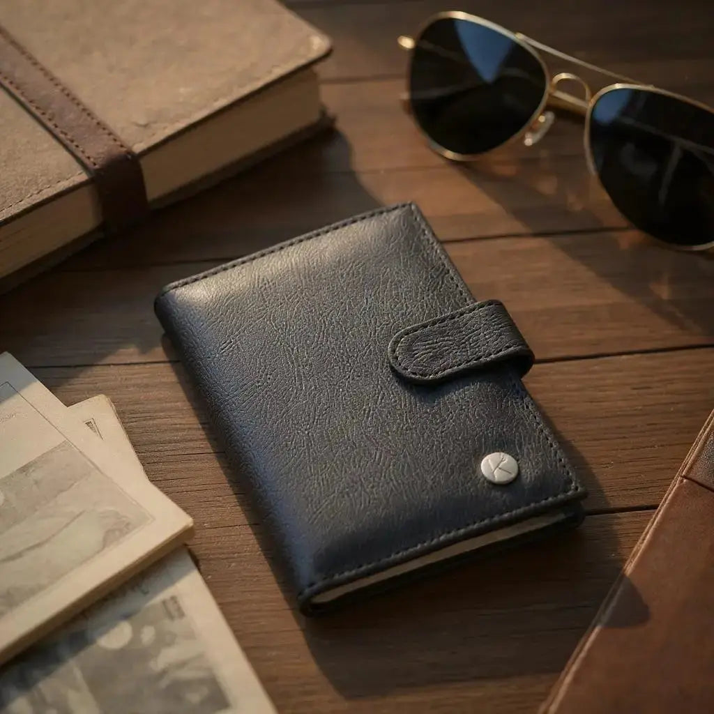 Porte documents vegan- passeport & cartes, Swan Karmyliege