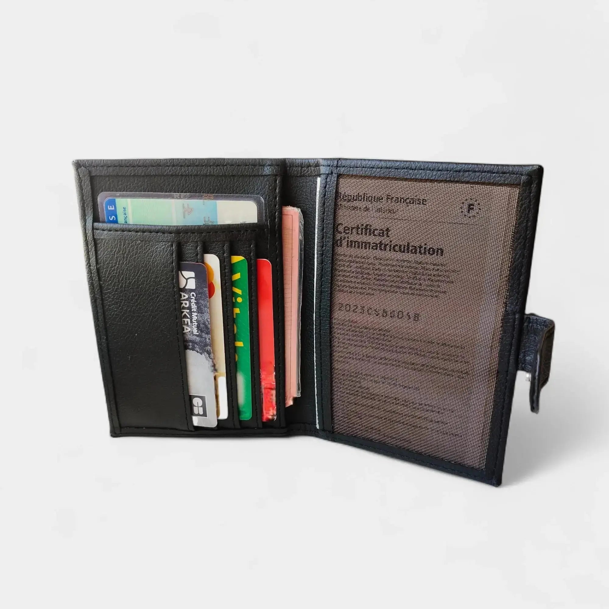 Porte documents vegan- passeport & cartes, Swan  Karmyliege