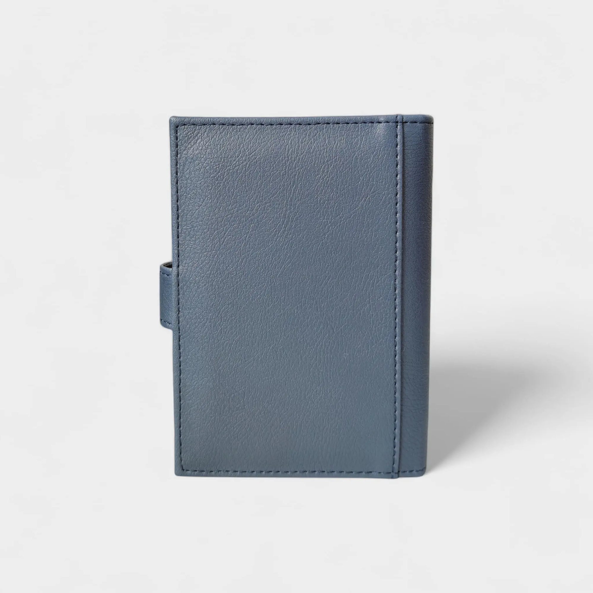 Porte documents vegan- passeport & cartes, Swan en peau de pomme bleu-nuit Karmyliege