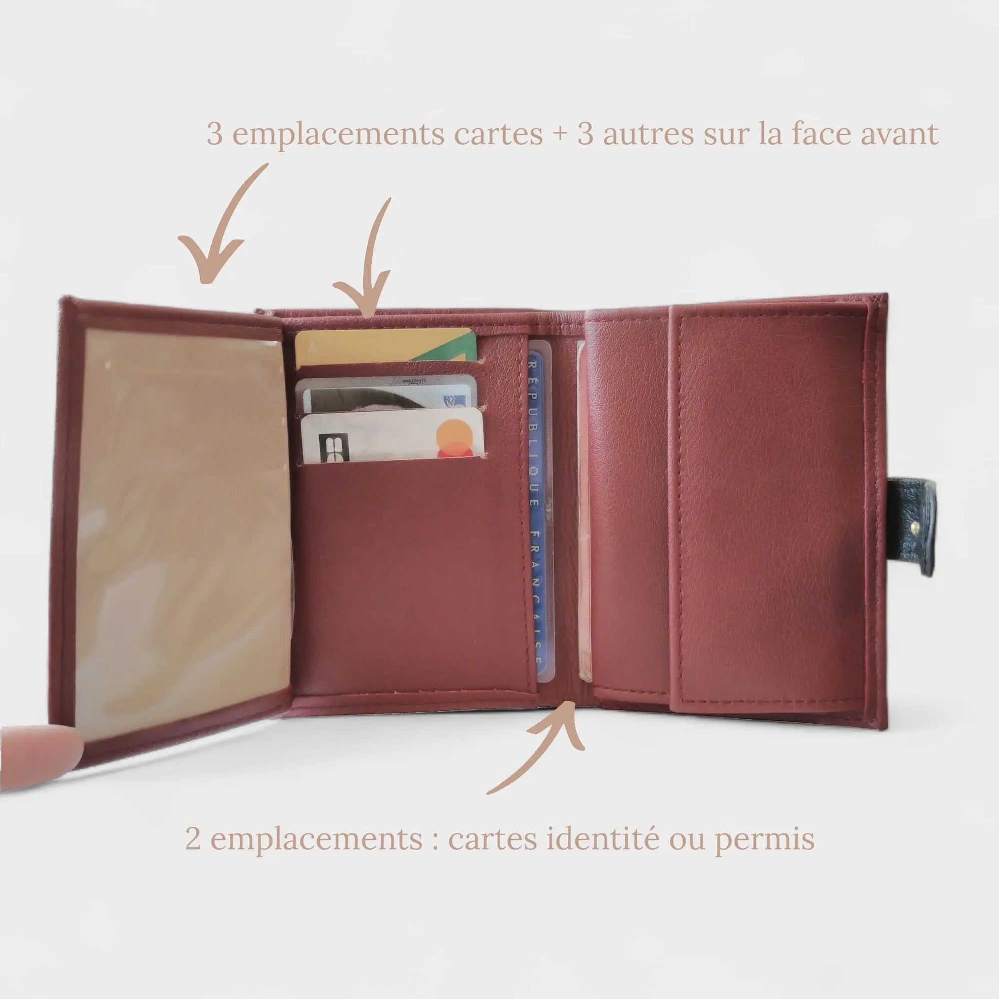 Porte-monnaie vegan en cuir de pomme Zoé Karmyliege