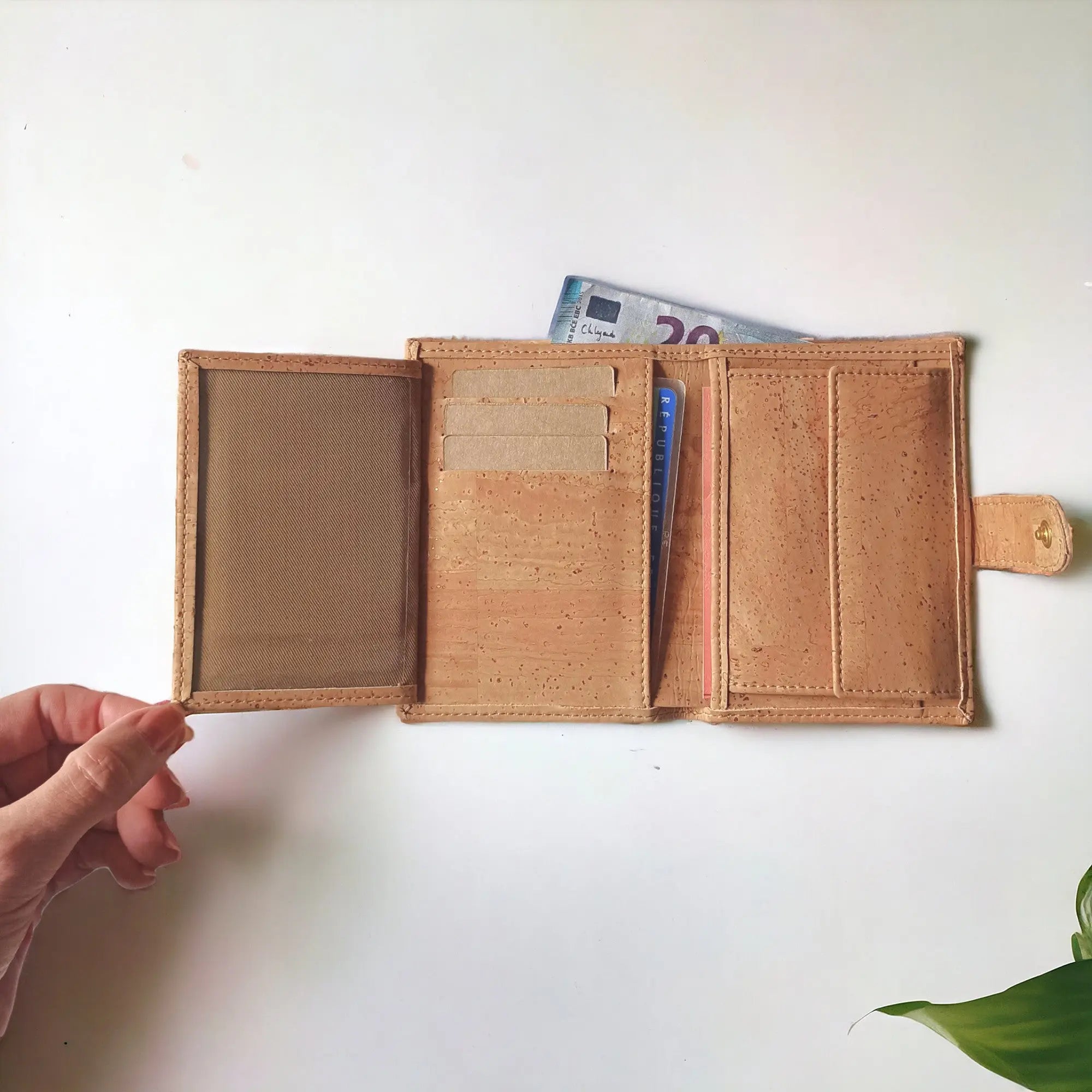 Portefeuille compacte en liège, Zélie Karmyliege