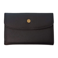 Portefeuille en cuir de pomme Tiphaine Karmyliege Noir
