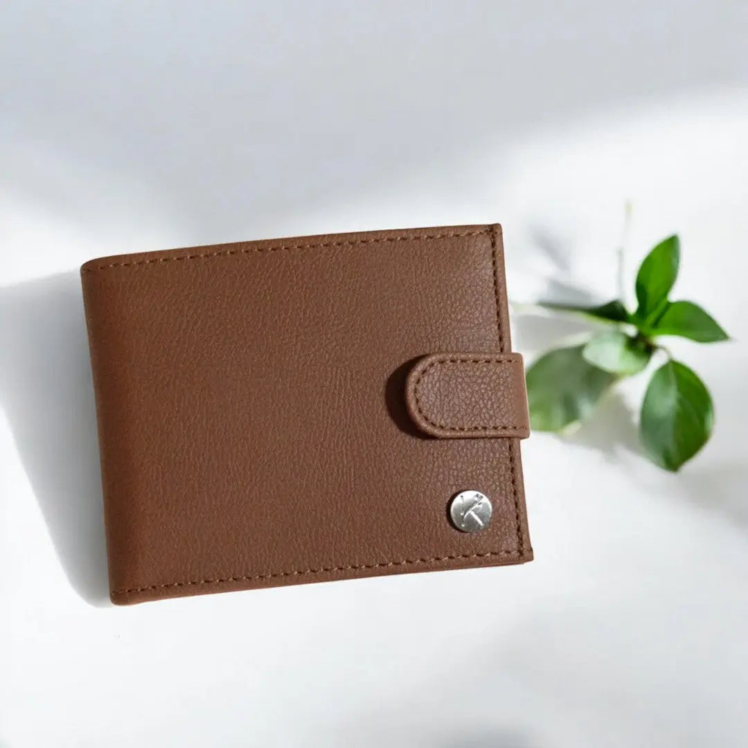 Portefeuille en cuir de pomme, Paulo, vide atelier Karmyliege