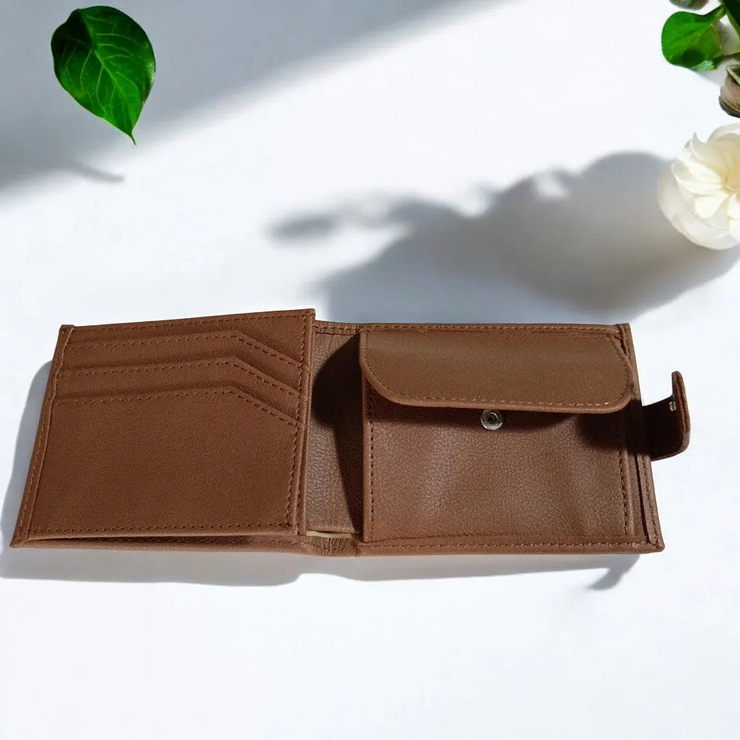 Portefeuille en cuir de pomme, Paulo, vide atelier Karmyliege