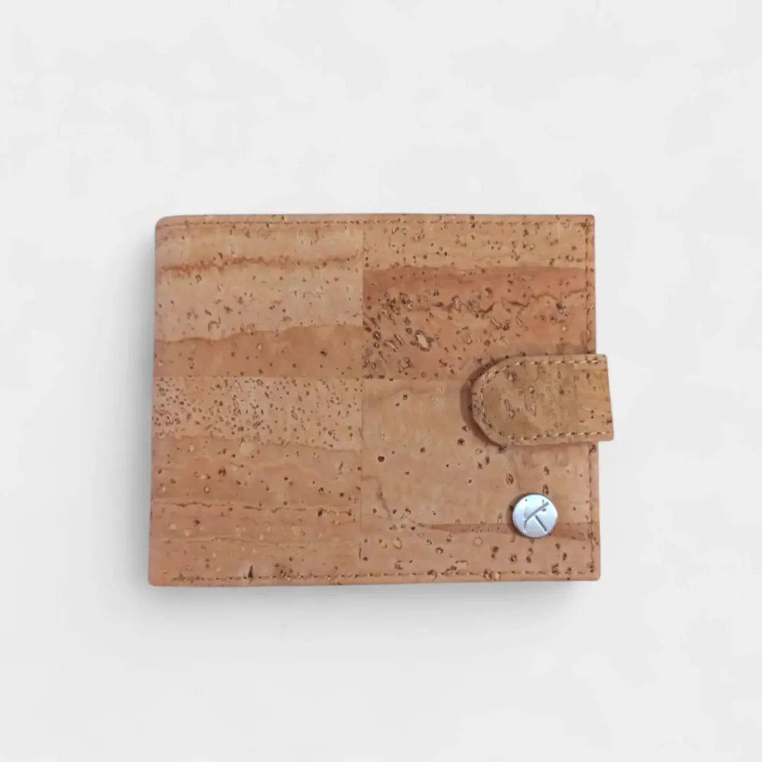 Portefeuille en liège Alex  Karmyliege Beige