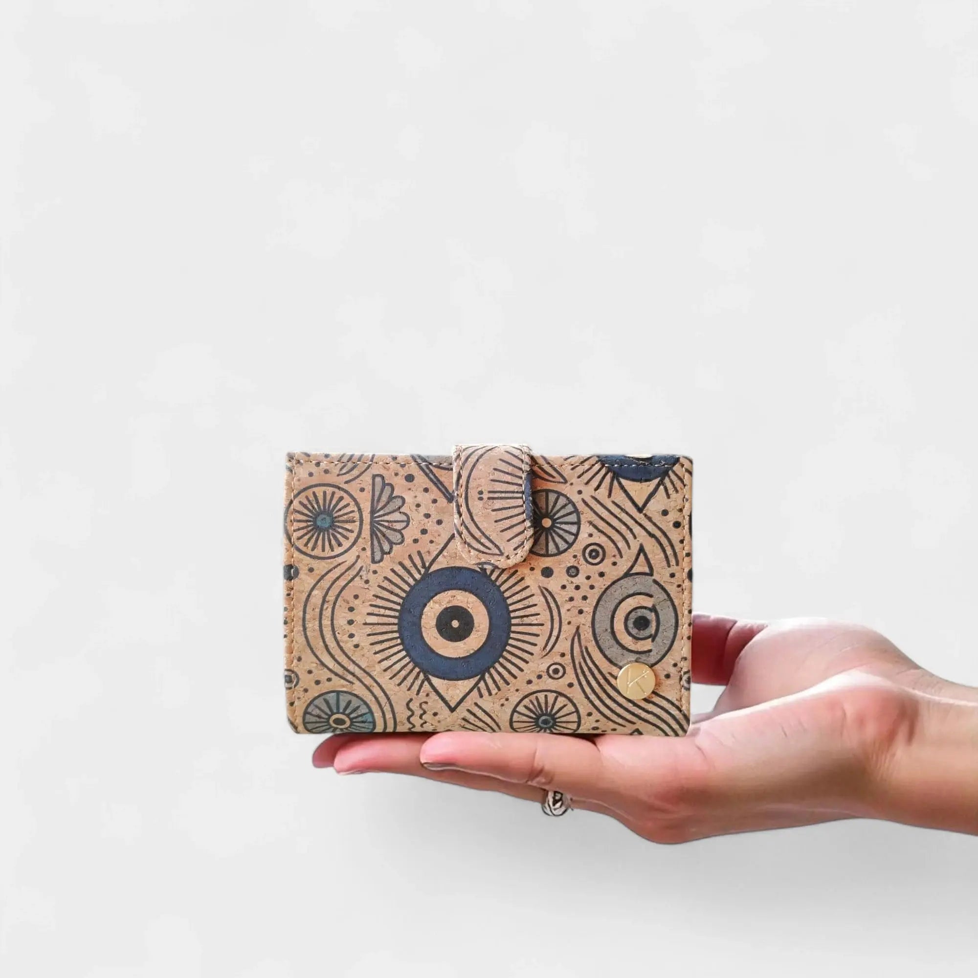 Portefeuille en liège coloré  Karmyliege Yeux