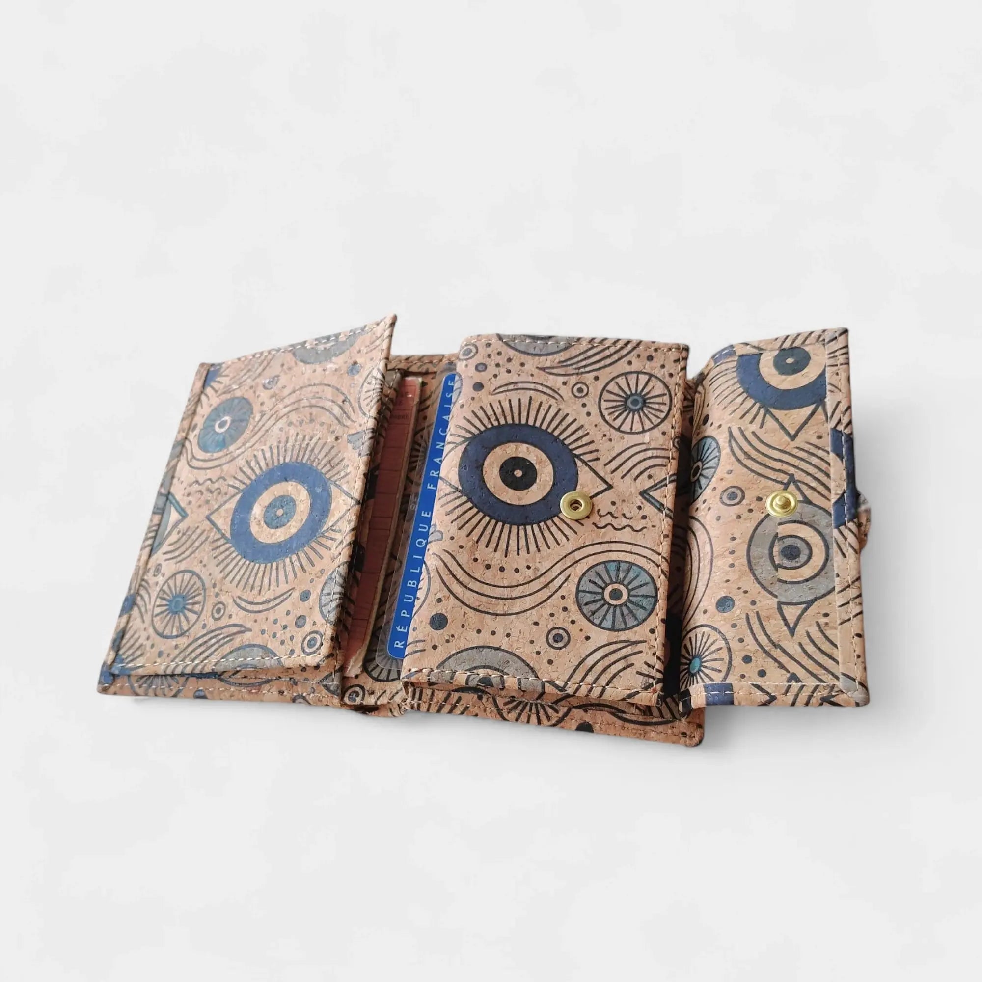 Portefeuille en liège coloré  Karmyliege